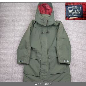VTG WOOLRICH Parka Jacket Women's Small Hooded Wool Lined Made USA Field Chore